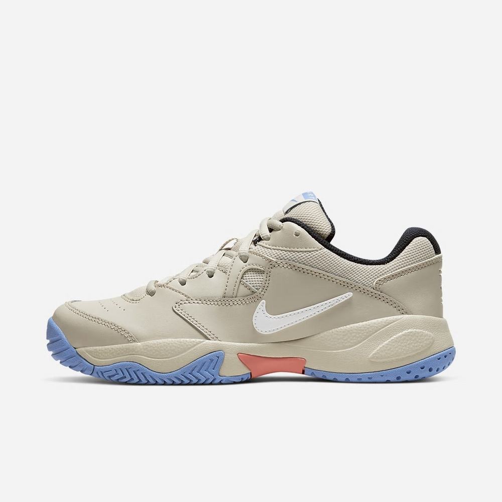 Chaussure De Tennis Nike NikeCourt Lite 2 Beige 7436-195 Light Orewood Brown/Royal Pulse/Sunblush/White Femme | XEZ-35626589